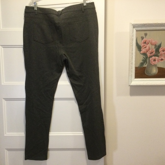 Maurices Charcoal Gray Stretch Trouser Pants Size XL Tall - Picture 3 of 3